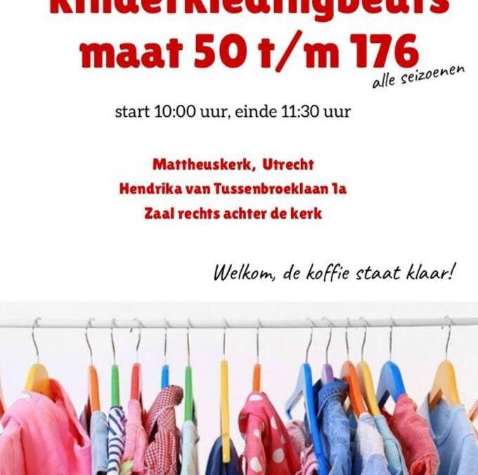 Kinderkledingbeurs Mattheuskerk in Utrecht